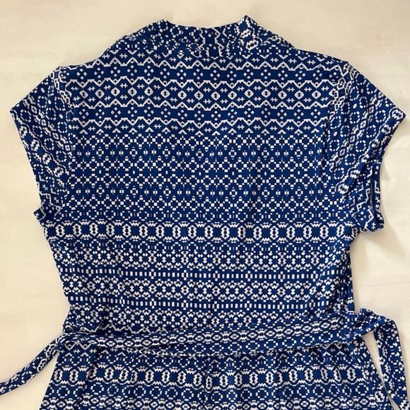 Liz Claiborne Faux Wrap Dress Womens Size XL Tie Waist Feminine Church Work - Picture 7 of 15